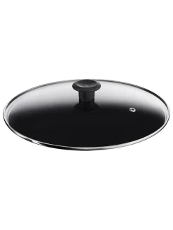 Tefal Kochgeschirr<2tlg. Set: Aluguss-Schmorpfanne "Trattoria Pro" in Schwarz - Ø 28 cm