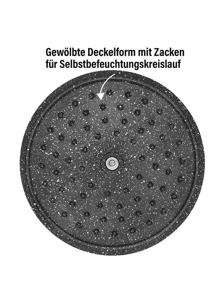 Stoneline Kochgeschirr<2tlg. Set: Bräter in Schwarz - 2,6 l