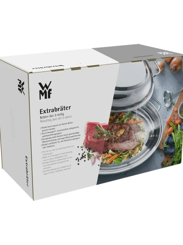 WMF Kochgeschirr<3tlg. Set: Edelstahl-Bräter - (B)41 x (T)28,5 cm