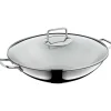 WMF Kochgeschirr<2tlg. Set: Edelstahl-Wok "Macao" - Ø 36 cm