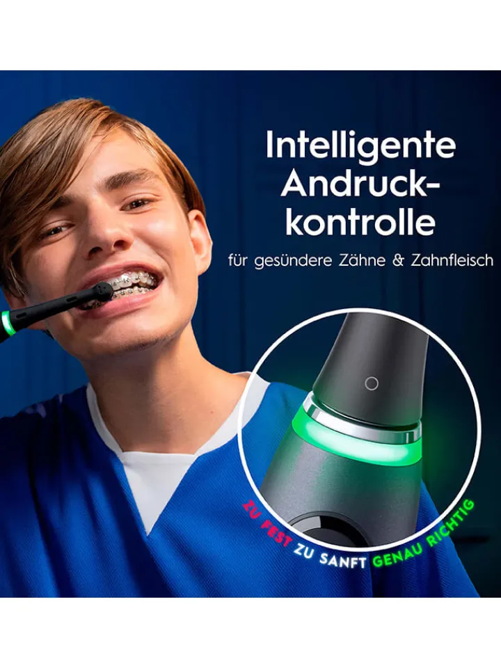 Oral-B Technik|Zahn & Mundpflege<2tlg. Set: Elektr. Zahnbürsten "iO Series 9" in Rosa/ Schwarz