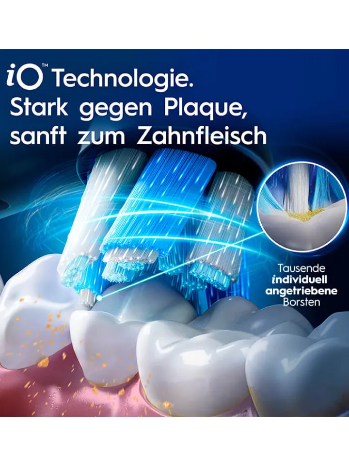 Oral-B Technik|Zahn & Mundpflege<2tlg. Set: Elektr. Zahnbürsten "iO Series 5" in Weiß/ Schwarz
