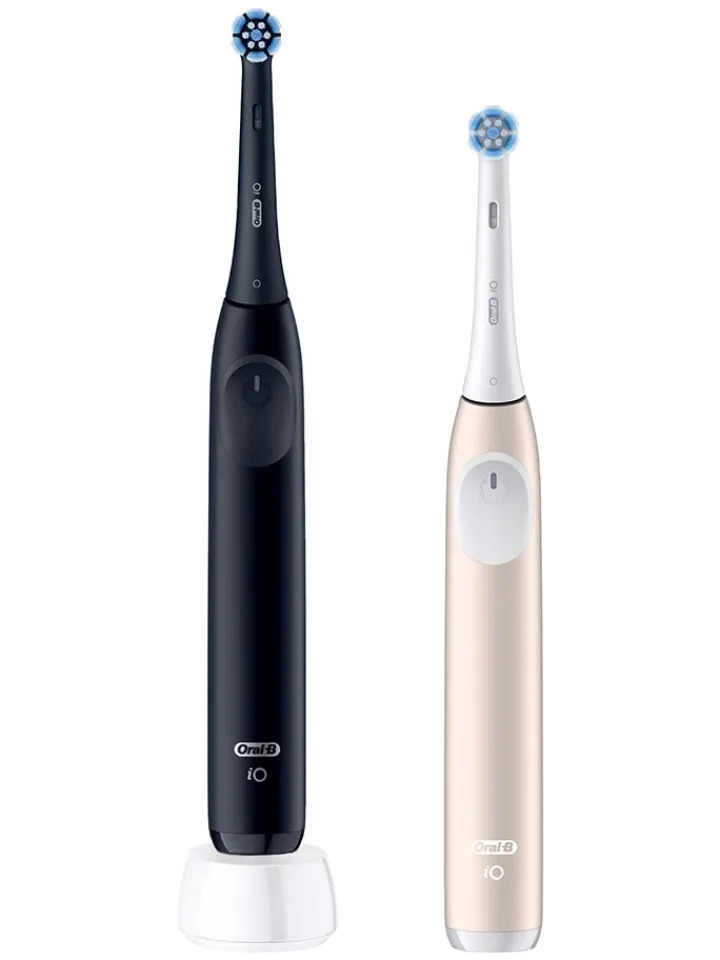 Oral-B Zahn & Mundpflege<2tlg. Set: Elektr. Zahnbürsten "iO Series 2" in Schwarz/Rosa