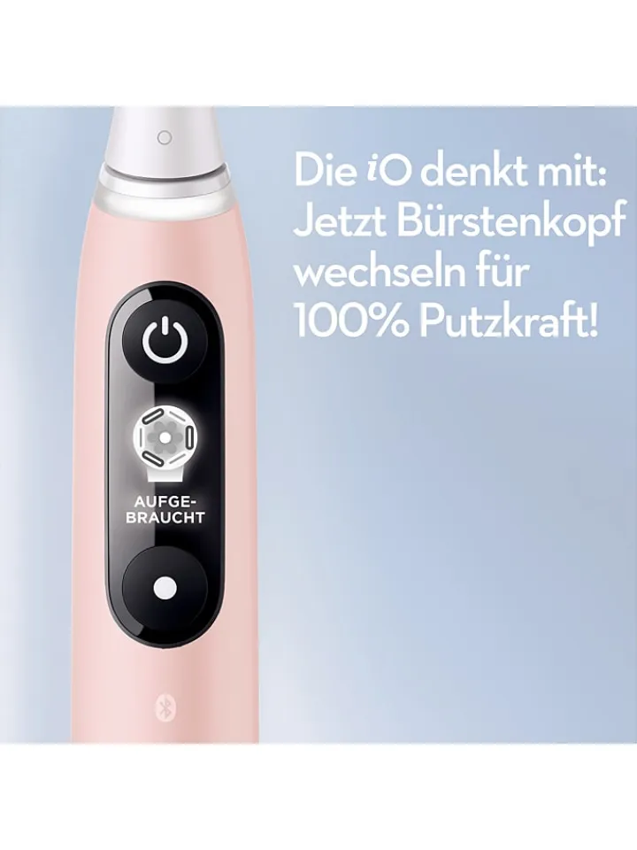 Oral-B Technik|Zahn & Mundpflege<2tlg. Set: Elektr. Zahnbürsten " iO Series 6" in Rosa/ Schwarz