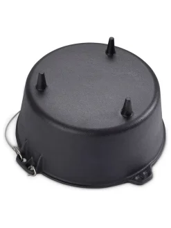 Echtwerk Grillen|Küchenelektronik<2tlg. Set: Feuertopf in Schwarz - 7,6 l