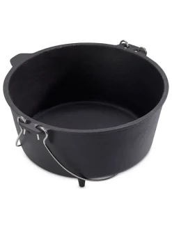 Echtwerk Grillen|Küchenelektronik<2tlg. Set: Feuertopf in Schwarz - 7,6 l