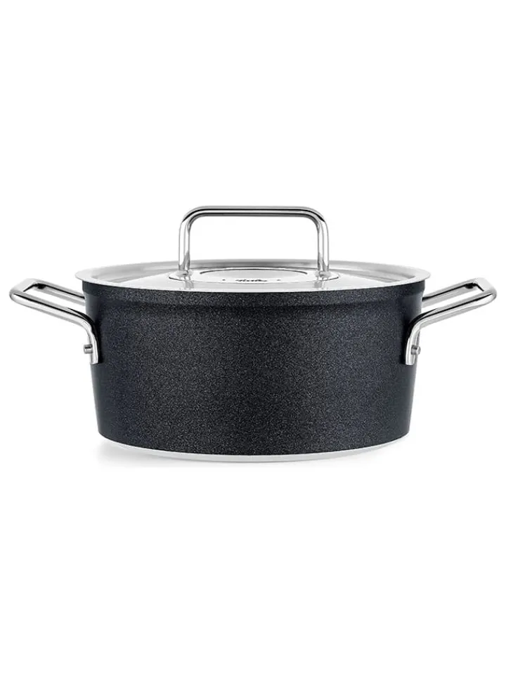 Fissler Kochgeschirr<2tlg. Set: Kochtopf "Adamant®" in Schwarz - Ø 18 cm