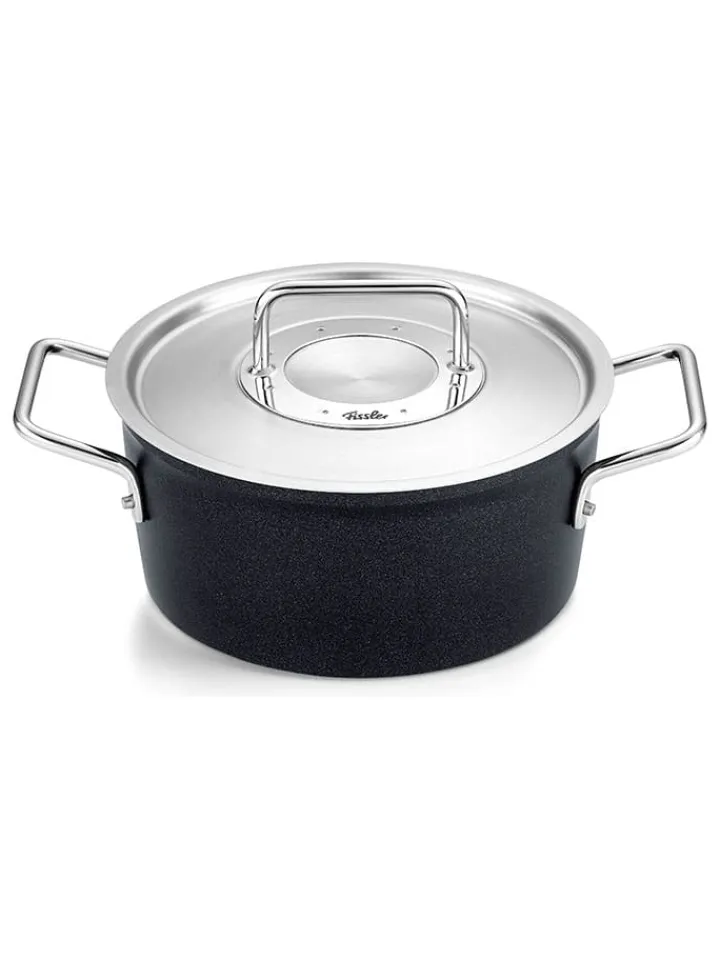 Fissler Kochgeschirr<2tlg. Set: Kochtopf "Adamant®" in Schwarz - Ø 18 cm