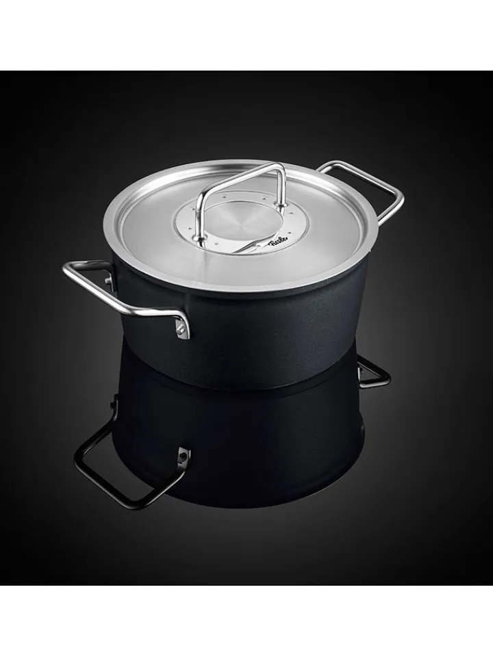 Fissler Kochgeschirr<2tlg. Set: Kochtopf "Adamant®" in Schwarz - Ø 18 cm