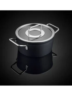 Fissler Kochgeschirr<2tlg. Set: Kochtopf "Adamant®" in Schwarz - Ø 18 cm
