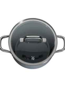 WMF Kochgeschirr<2tlg. Set: Kochtopf "Fusiontec" in Grau - Ø 16 cm