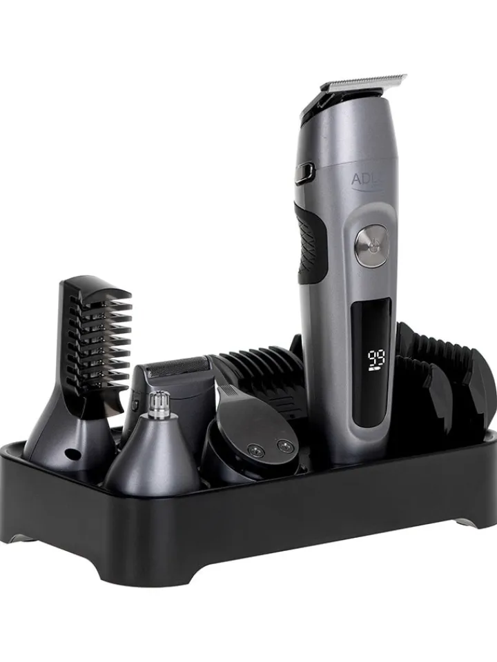 Adler Europe Technik|Pflege & Gesundheit<14tlg. Set: Rasierer "AD 2944 Grooming" in Silber
