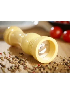 Echtwerk Koch- & Backutensilien|Gedeckter Tisch<2tlg. Set: Salz- & Pfeffermühle in Creme - (H)21 x Ø 6 cm