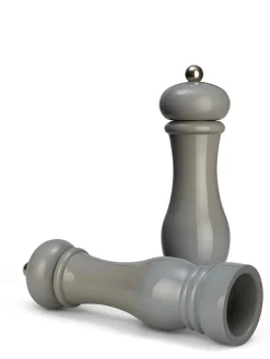 Echtwerk Koch- & Backutensilien|Gedeckter Tisch<2tlg. Set: Salz- & Pfeffermühle in Grau - (H)21 x Ø 6 cm