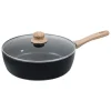 Pyrex Kochgeschirr<2tlg. Set: Schmorpfanne "Cook & Care" in Schwarz - Ø 28 cm