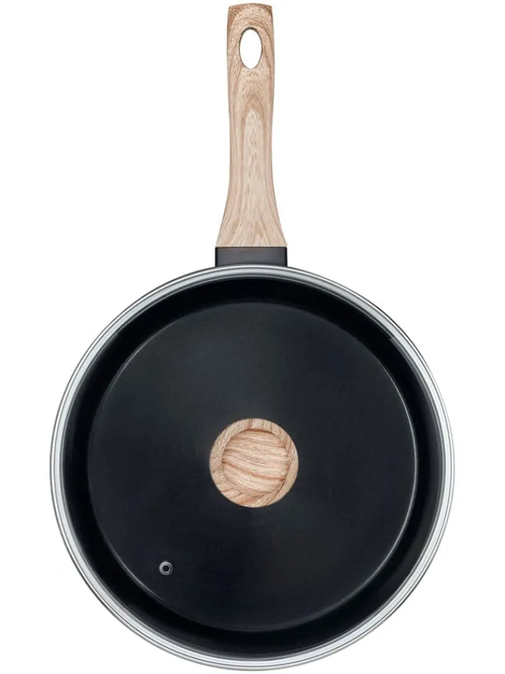 Pyrex Kochgeschirr<2tlg. Set: Schmorpfanne "Cook & Care" in Schwarz - Ø 28 cm