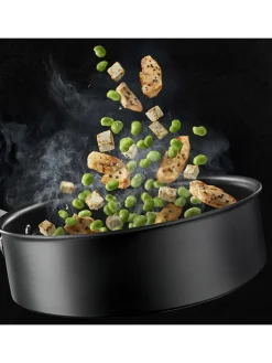 Tefal Kochgeschirr<2tlg. Set: Schmorpfanne "Healthy Chef" in Grau - Ø 24 cm