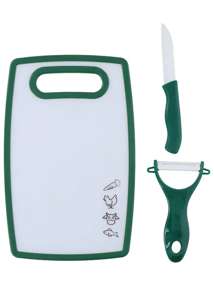 Alpina Koch- & Backutensilien<3tlg. Set Schneidebrett mit Zubehör (Überraschungsprodukt)