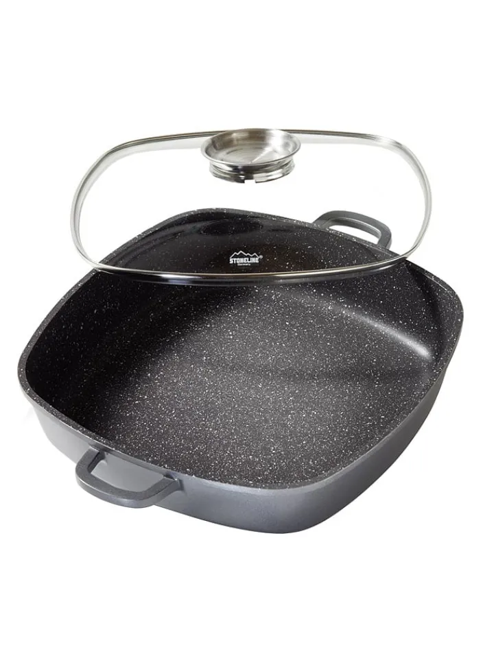Stoneline Kochgeschirr<2tlg. Set: Servierpfanne in Grau - (L)32 x (B)32 cm