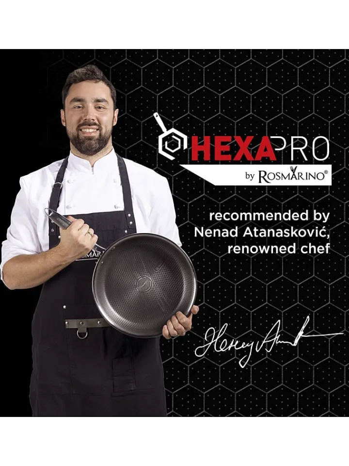 ROSMARINO Kochgeschirr<2tlg. Set: Stielkasserolle ''Hexapro'' in Silber - 1,2 l
