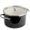KitchenAid Kochgeschirr<2tlg. Set: Topf "Core Enamel" in Schwarz - Ø 20 cm
