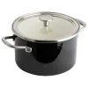 KitchenAid Kochgeschirr<2tlg. Set: Topf "Core Enamel" in Schwarz - Ø 24 cm