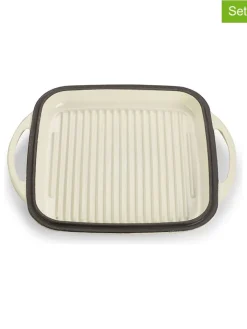 Echtwerk Kochgeschirr<2tlg. Set: Universalbräter in Creme - (L)31 x (B)25,5 cm