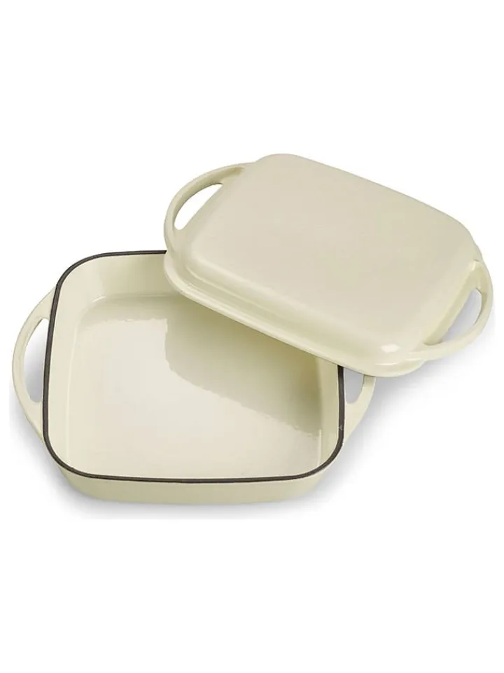 Echtwerk Kochgeschirr<2tlg. Set: Universalbräter in Creme - (L)31 x (B)25,5 cm
