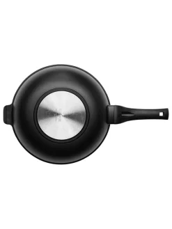 WMF Kochgeschirr<2tlg. Set: Wok-Pfanne in Schwarz - Ø 30 cm