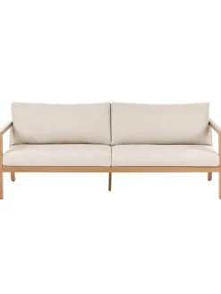 Beliani Sitzmöbel<4-tlg Sitzgruppe ONETA in Braun/Beige