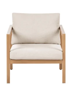 Beliani Sitzmöbel<4-tlg Sitzgruppe ONETA in Braun/Beige