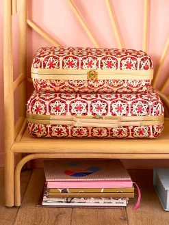 vertbaudet Wohndekoration<2tlg. Spiel-Koffer-Set in Pink/ Beige