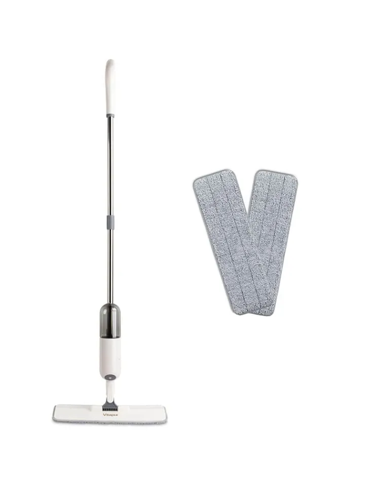 Vitapur Putz- & Waschutensilien<3tlg. Sprühwischer- Set in Weiß/ Grau