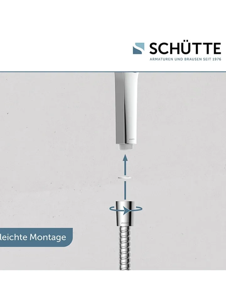 Schütte Badarmaturen<3tlg. Stangenbrause-Set ''Cordoba'' in Chrom