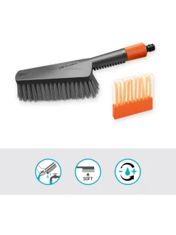 Gardena Gartendekoration<11tlg. Wasch-Set "Soft" in Grau/ Rot