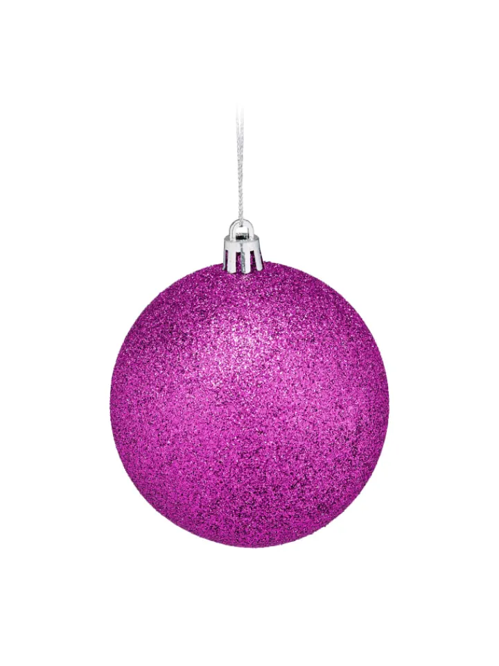 relaxdays Weihnachtsschmuck<110-tlg. Weihnachtskugeln Set in Pink