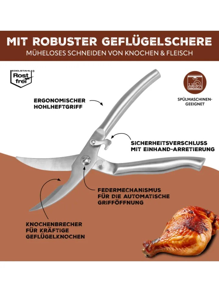 bremermann Grillen<2tlg-Set Geflügelschere