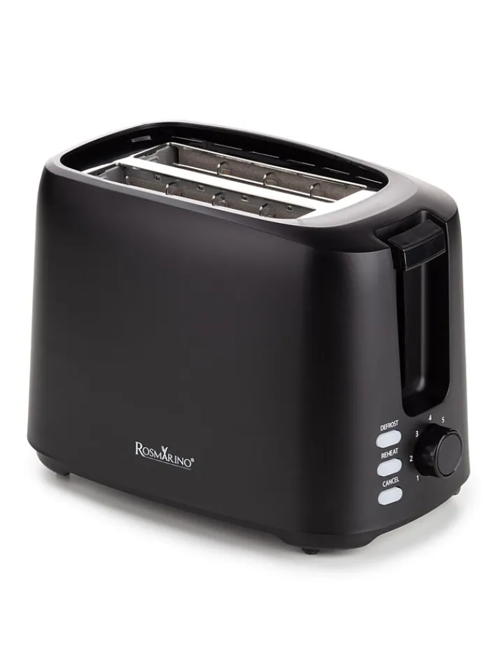 ROSMARINO Küchenelektronik<Toaster ''Vitalia'' in Schwarz - (B)23 x (H)17,5 x (T)14 cm