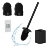 relaxdays Badaccessoires<Toilettenbürste in Schwarz - (B)9,5 x (H)40 x (T)10 cm