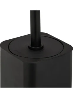 relaxdays Badaccessoires<Toilettenbürste in Schwarz - (B)9,5 x (H)40 x (T)10 cm
