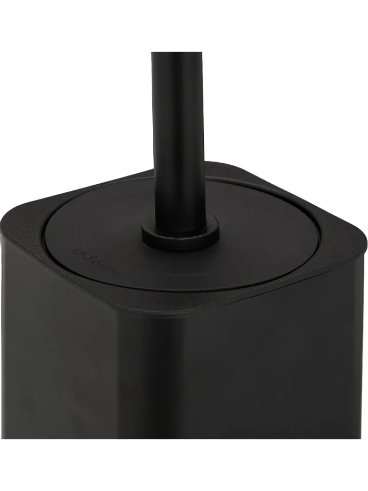 relaxdays Badaccessoires<Toilettenbürste in Schwarz - (B)9,5 x (H)40 x (T)10 cm