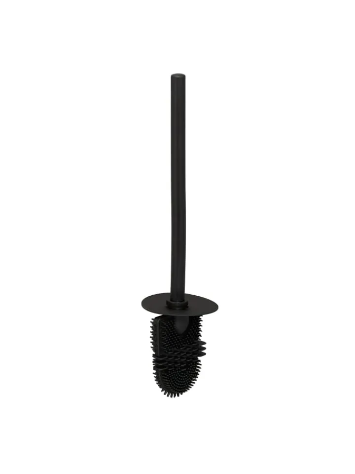 relaxdays Badaccessoires<Toilettenbürste in Schwarz - (B)9,5 x (H)40 x (T)10 cm