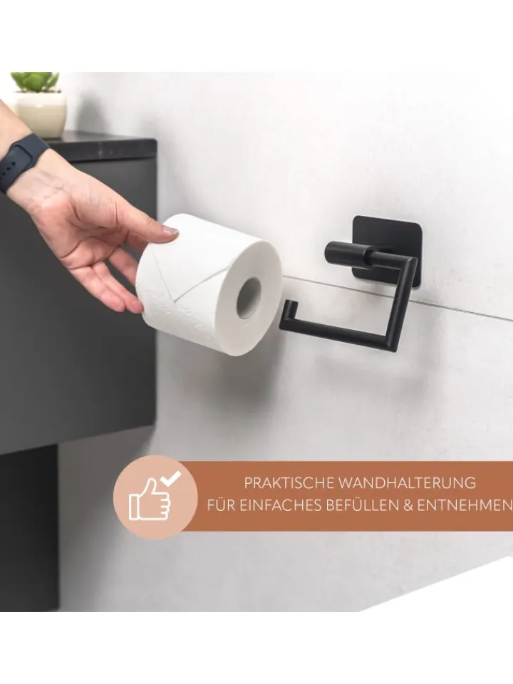 bremermann Badaccessoires<Toilettenpapierhalter ca. 15,5 x 11 x 5,5 cm (B/H/T)
