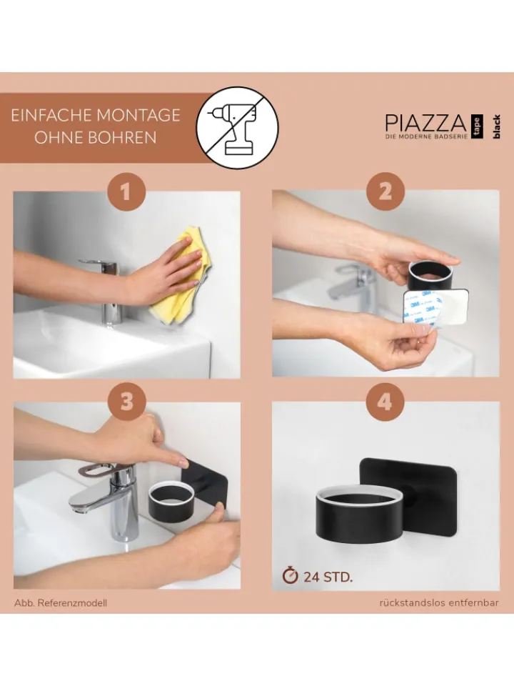 bremermann Badaccessoires<Toilettenpapierhalter ca. 15,5 x 11 x 5,5 cm (B/H/T)
