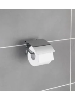 Wenko Badaccessoires<Toilettenpapierhalter in Silber - (B)13 x (H)9 x (T)12,5 cm