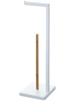 WellHome Badaccessoires<Toilettenpapierhalter in Weiß - (B)20 x (H)64,5 x (T)20 cm