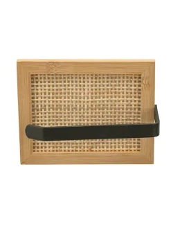 Wenko Badaccessoires<Toilettenpapierhalter in Hellbraun - (B)15 x (H)12 x (T)6,5 cm