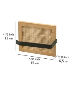 Wenko Badaccessoires<Toilettenpapierhalter in Hellbraun - (B)15 x (H)12 x (T)6,5 cm