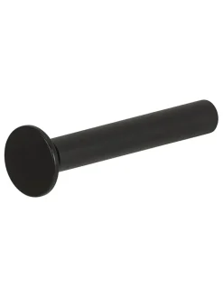 Tiger Badaccessoires<Toilettenpapierhalter "Porto" in Schwarz - (L)12 x Ø 3,4 cm