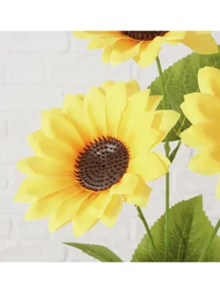Boltze Kerzen, Vasen & Mehr<Topfpflanze "Sonnenblume" in Grün/ Gelb - (H)33 x Ø 25 cm